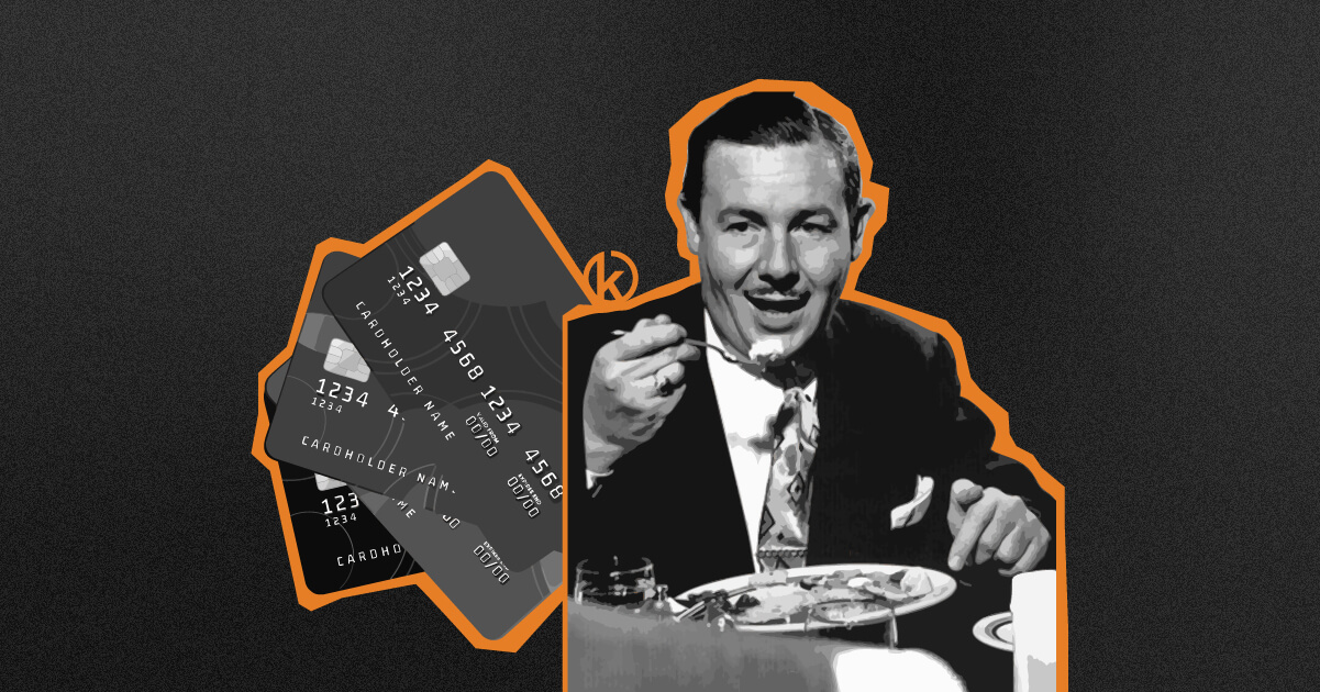 A collage of vintage and modern credit cards, showing their evolution.